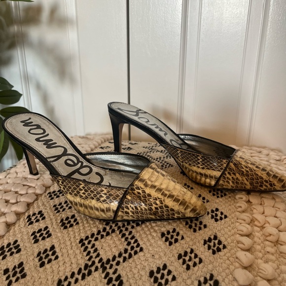 Sam Edelman Snake Print Heels - Picture 3 of 5